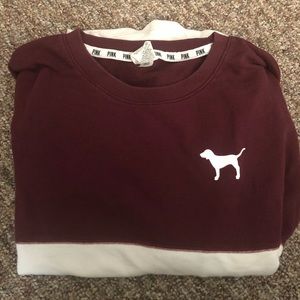 PINK Oversized Long Sleeve Shirt